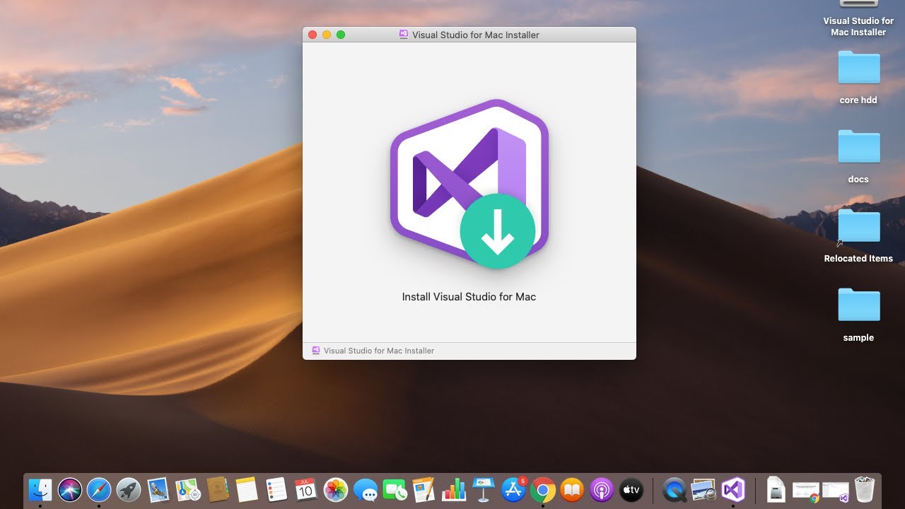 visual studio for mac what to install