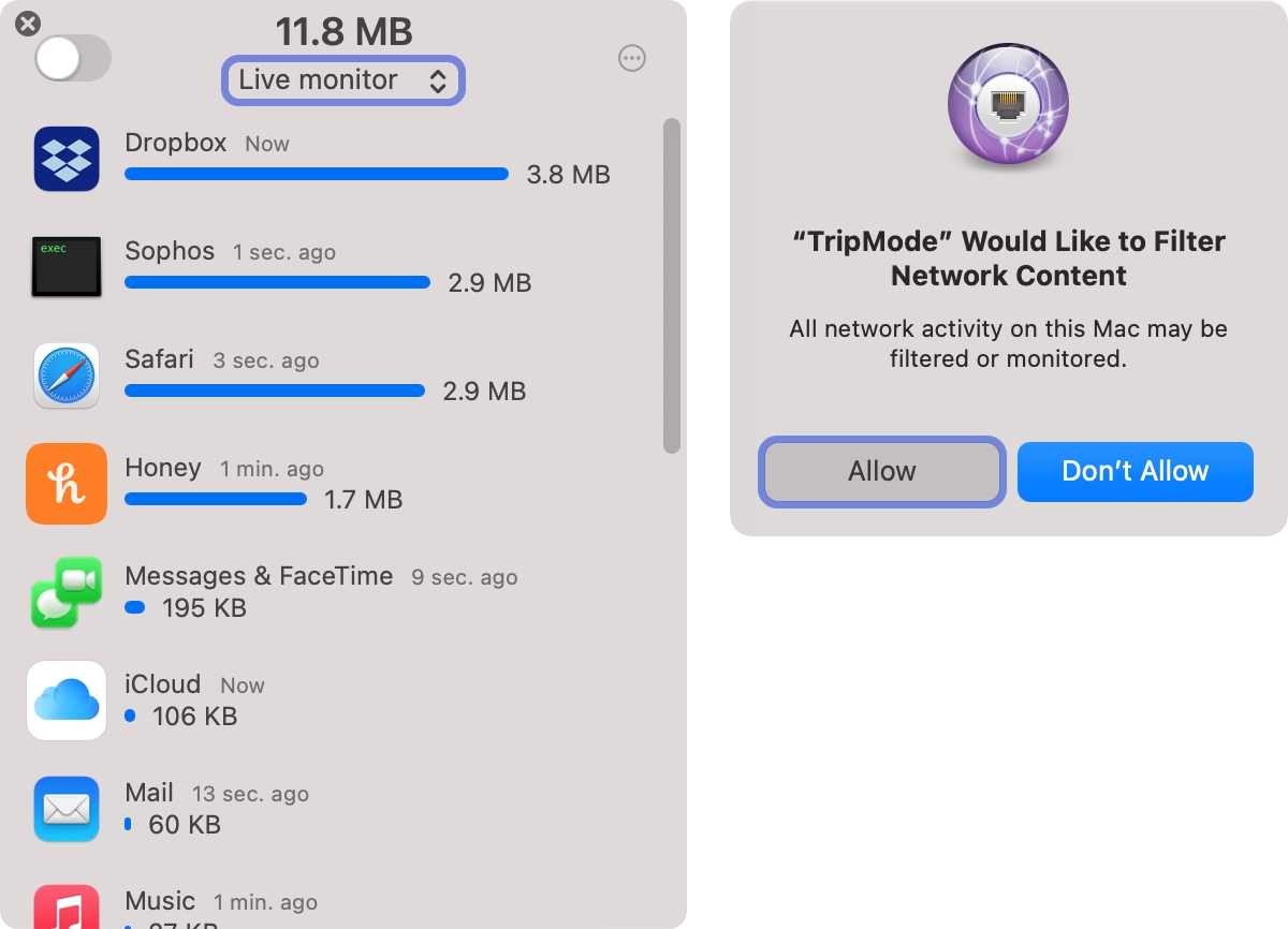 internet data usage meter for mac